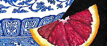 Ming Vase and Blood Orange - business card