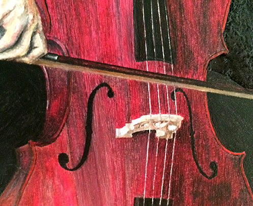 the Cellist detail