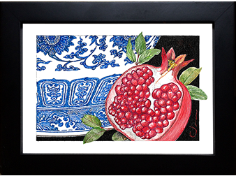 Ming Vase and Pomegranate